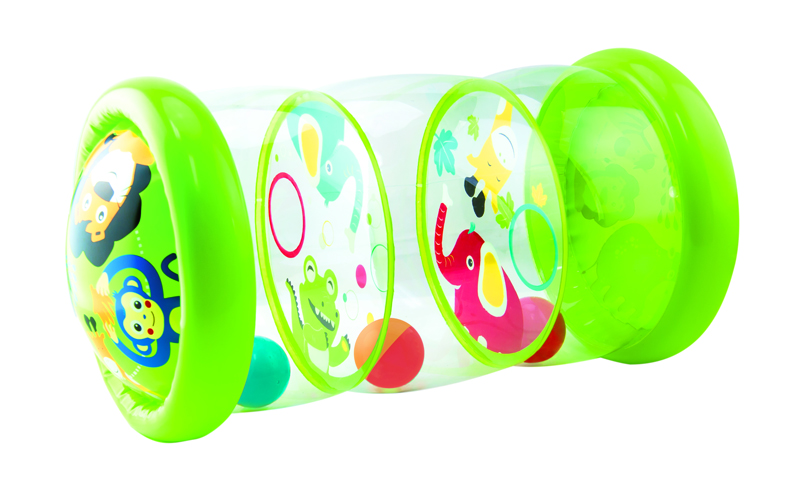 TEDDIES Valec edukačný detský nafukovací + loptičky 3 ks, 6m+