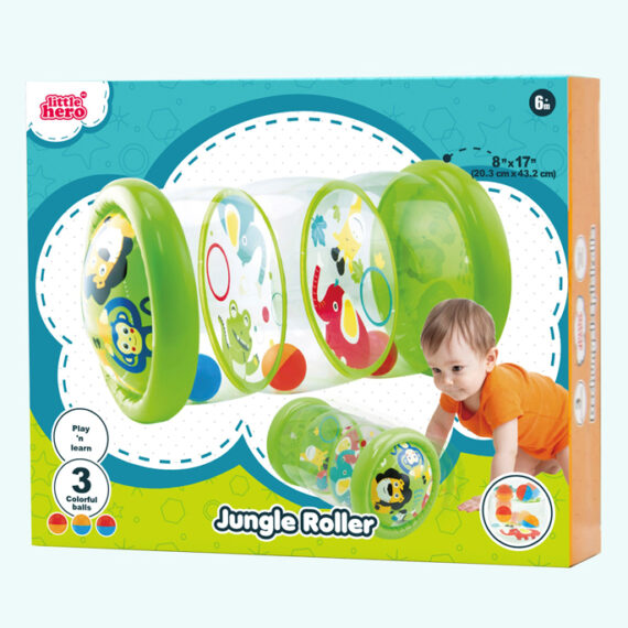 TEDDIES Valec edukačný detský nafukovací + loptičky 3 ks, 6m+