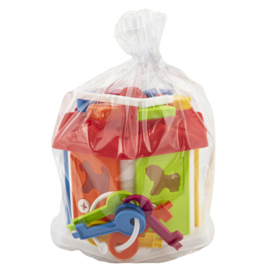 TEDDIES Vkládačka domeček s klíči se zvířátky 12m+