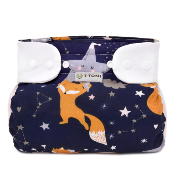 T-TOMI Nohavičky abdukčné ortopedické – patentky, night foxes (3-6 kg)