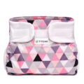 T-TOMI Nohavičky abdukčné ortopedické – suchý zips, pink triangles (3-6 kg)
