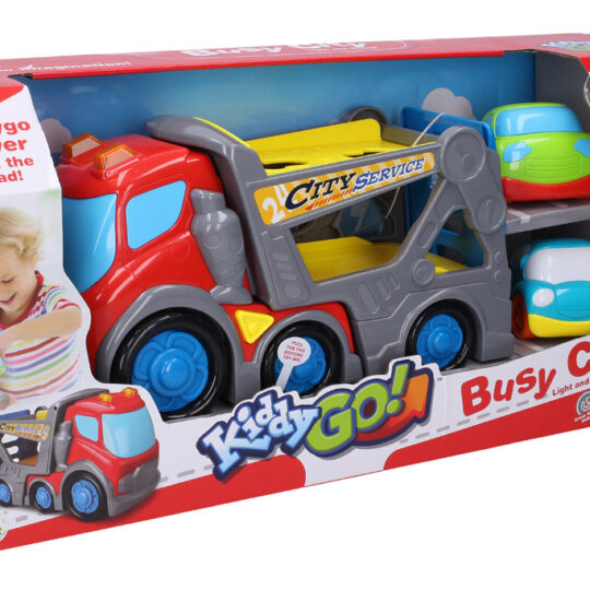 WIKY Kiddy Auto odťahovka s efektmi 2 autá 9 cm 18m+