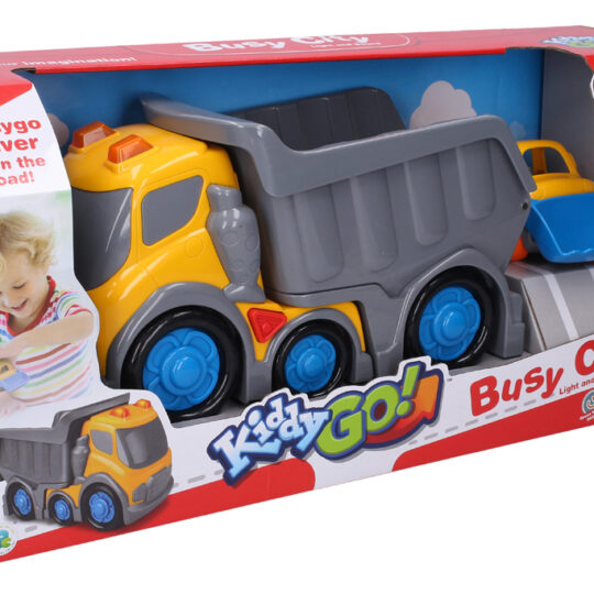 WIKY Kiddy Auto sklápací s efektmi 31 cm buldozér 18m+