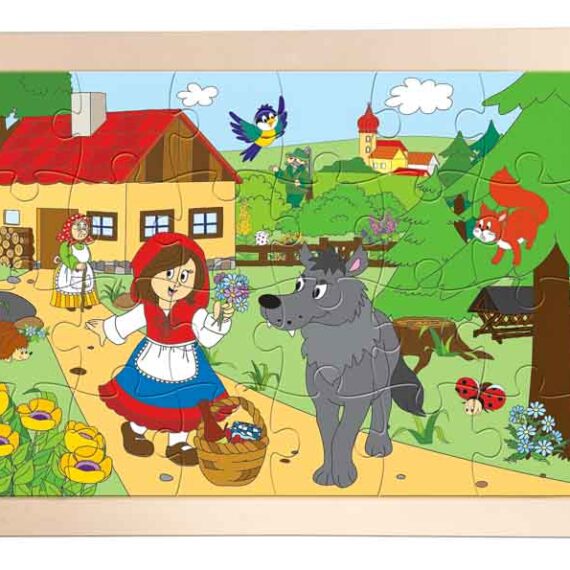 WOODY Puzzle “Červená čiapočka”