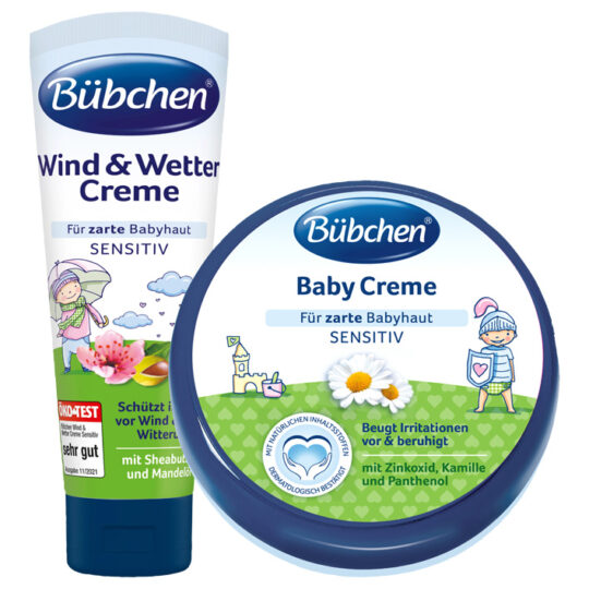 BÜBCHEN Sada krémov Baby 150 ml+ Baby krém zlé počasie 75 ml