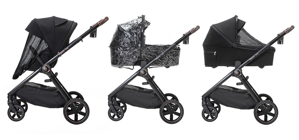 ESPIRO Kočík kombinovaný Only 210 gél Stylish black