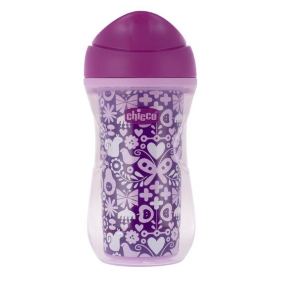 CHICCO Hrnček Aktívny termo s tvrdým náustkom 266 ml ružový 12m+