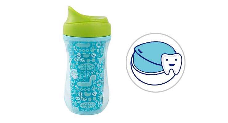 CHICCO Hrnček Aktívny termo s tvrdým náustkom 266 ml ružový 12m+