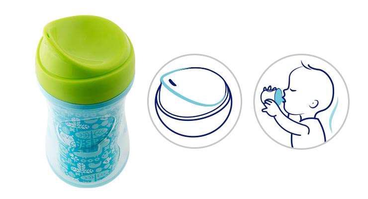 CHICCO Hrnček Aktívny termo s tvrdým náustkom 266 ml ružový 12m+