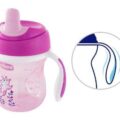 CHICCO Hrnček Trénujeme s držadlami 200 ml modrý 6m+