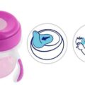 CHICCO Hrnček Trénujeme s držadlami 200 ml zelený 6m+