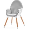 KINDERKRAFT Stolička jedálenská FINI Grey