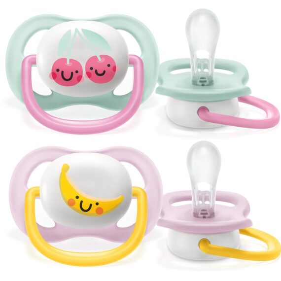 Philips AVENT Cumlík Ultra air play 0-6m dievča 2 ks