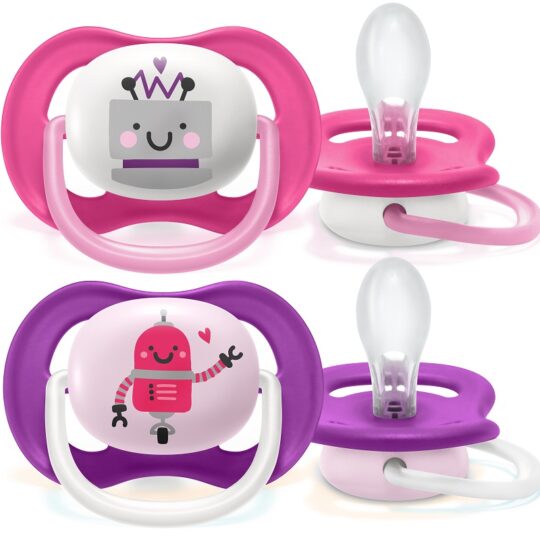 Philips AVENT Cumlík Ultra air play 6-18m dievča 2 ks
