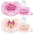 Philips AVENT Cumlík Ultrasoft Premium decor 6-18m dievča 2 ks