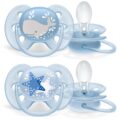 Philips AVENT Cumlík Ultrasoft Premium decor 6-18m chlapec 2 ks