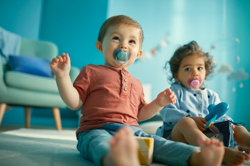 Philips AVENT Cumlík Ultrasoft Premium text 6-18m chlapec 2 ks