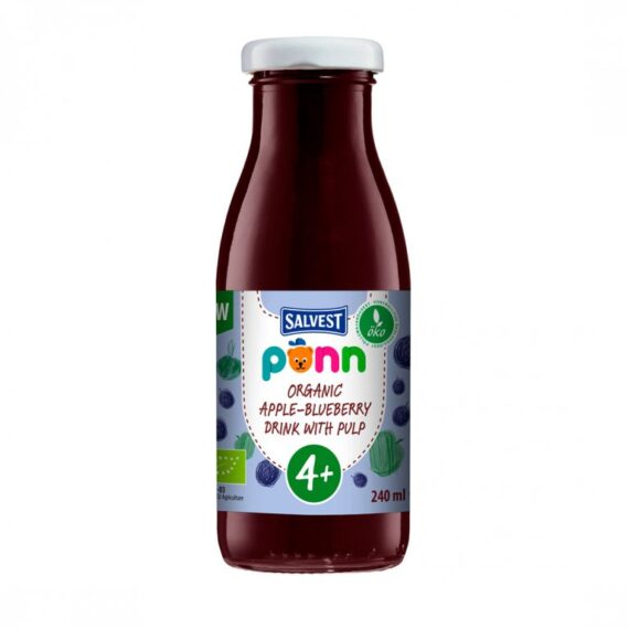 SALVEST Põnn BIO Šťava čučoriedková s jablkom a dužinou 240 ml