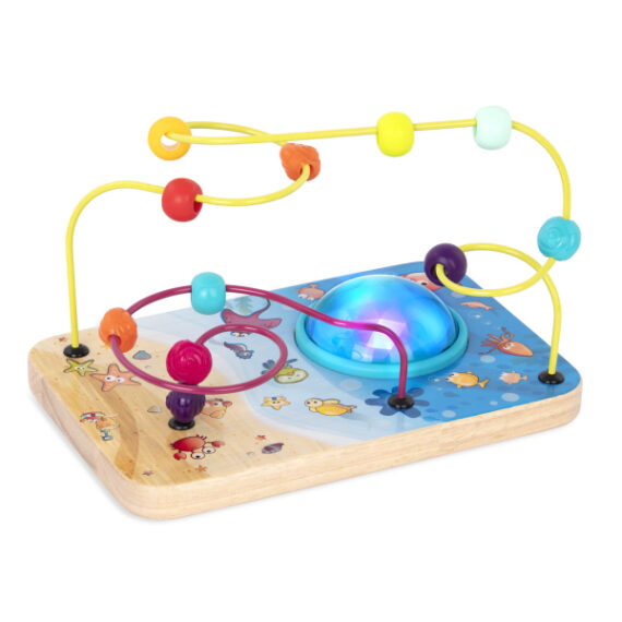 B.TOYS Labyrint s korálkami a svetielkami s hudbou