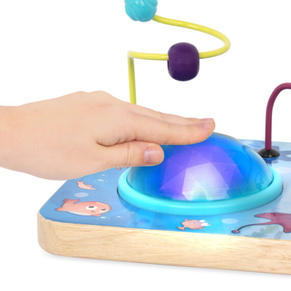 B.TOYS Labyrint s korálkami a svetielkami s hudbou