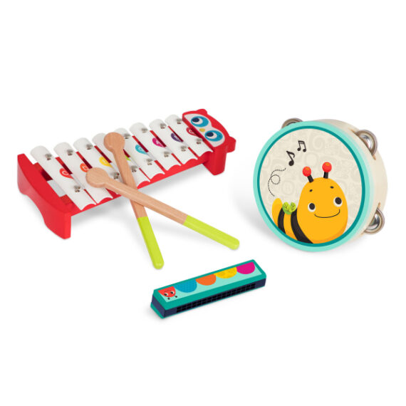 B.TOYS Nástroje hudobné drevené Mini Melody Band