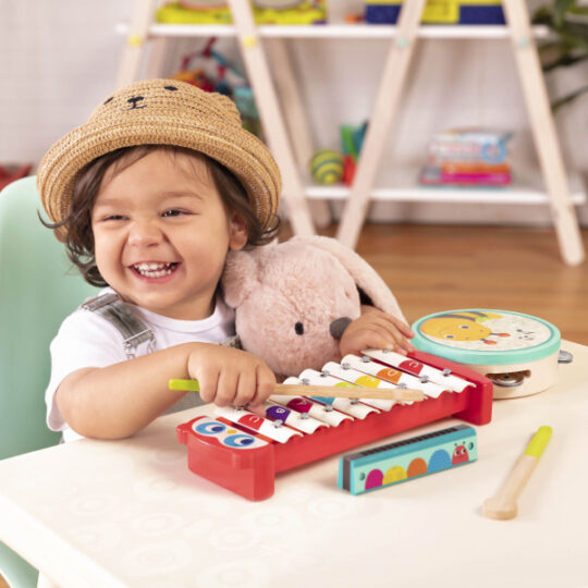 B.TOYS Nástroje hudobné drevené Mini Melody Band