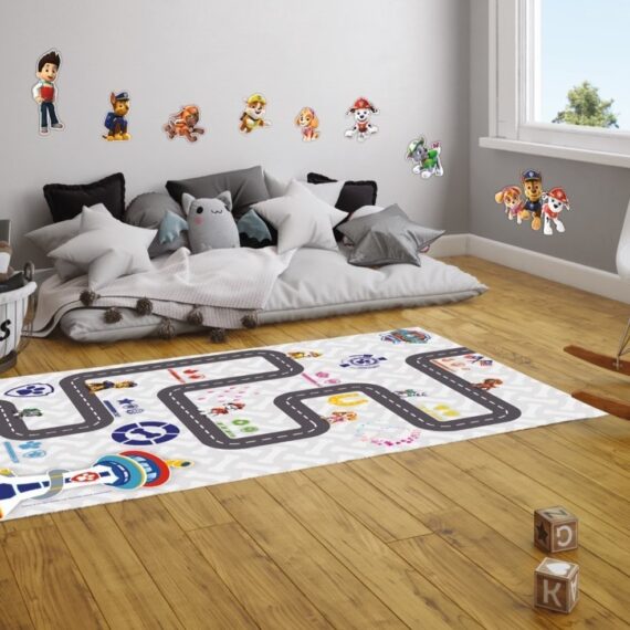 Nickelodeon Vinylová podložka, Paw Patrol, Sivá cesta,100x150cm