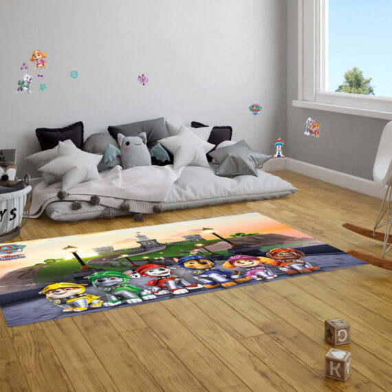 Nickelodeon Vinylová podložka, Paw Patrol,  Šteniatka v akcii, 100x150cm