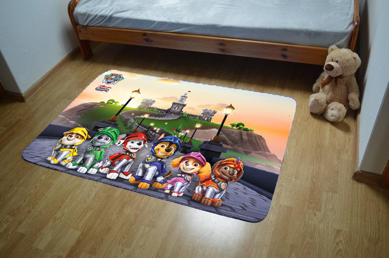 Nickelodeon Vinylová podložka, Paw Patrol,  Šteniatka v akcii, 100x150cm