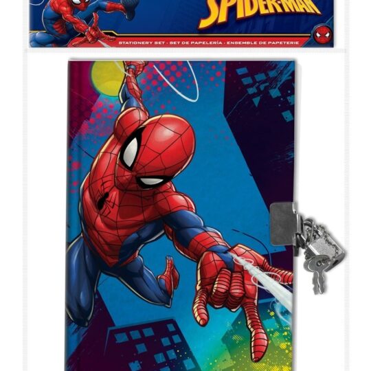 Kids Euroswan Denník s visiacim zámkom, Spiderman