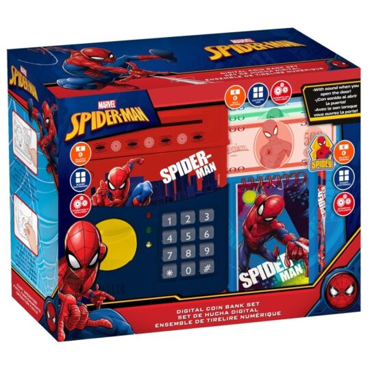 Kids Euroswan Elektronická pokladnička s príslušenstvom, Spiderman