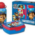 Kids Euroswan Sada hliníkovej fľaše na vodu + box na jedlo, Paw Patrol