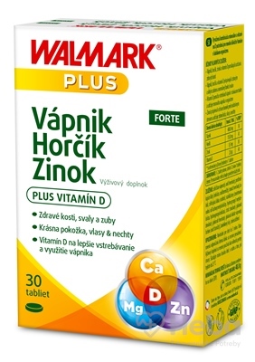 WALMARK Vápnik Horčík Zinok FORTE