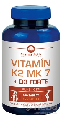 Pharma Activ Vitamín K2 MK 7 + D3 FORTE