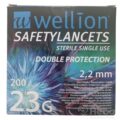 Wellion SAFETYLANCETS 23G - Lanceta bezpečnostná