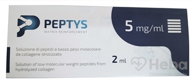 PEPTYS 5 roztok peptidov PEP-52 z kolagénu 5 mg/ml
