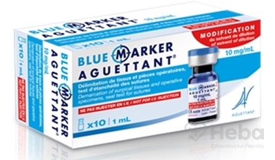 BLUE MARKER AGUETTANT 10 mg/mL
