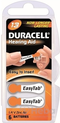 DURACELL HA 13 EASYTAB 1.4V batérie