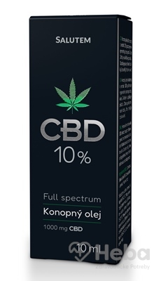 CBD 10 % Konopný olej SALUTEM