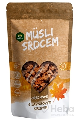 topnatur Müsli srdcom Orechové s javorovým sirupom