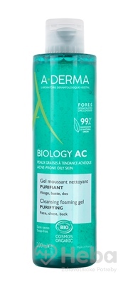 A-DERMA BIOLOGY AC Čistiaci penivý gél