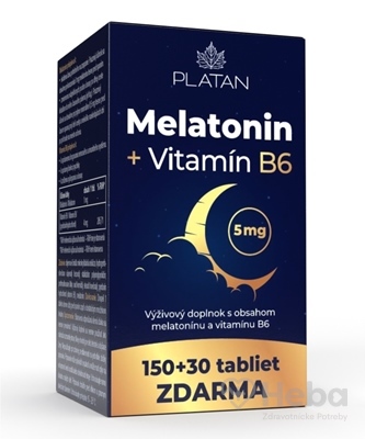 PLATAN Melatonín + Vitamín B6