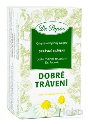 Dr. Popov Bylinný čaj DOBRÉ TRÁVENIE