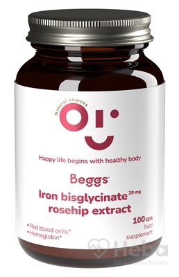 Beggs IRON bisglycinate 20 mg + ROSEHIP extract