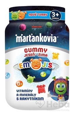 WALMARK Marťankovia GUMMY JESEŇ - ZIMA EMOJIS