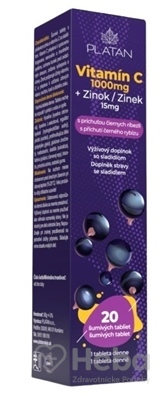 PLATAN Vitamín C + Zinok