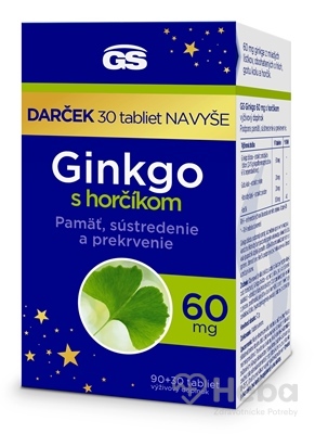 GS Ginkgo 60 mg s horčíkom darček 2023