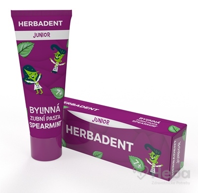 HERBADENT JUNIOR Bylinná zubná pasta SPEARMINT