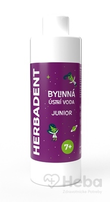 HERBADENT JUNIOR Bylinná ÚSTNA VODA