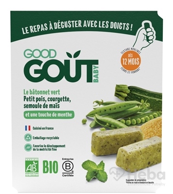 Good Gout BIO BLW Tyčinky z hrášku a cukety
